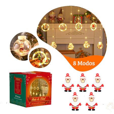 Imagem do produto 2. Cascata LED Natal Bola e Estrela