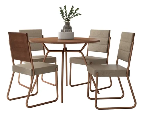 Imagem do produto Conjunto Sala de Jantar 4 Cadeiras San Francisco Carraro