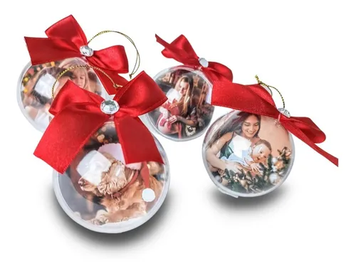 Imagem do produto Kit Bolas de Natal com Foto Personalizada 